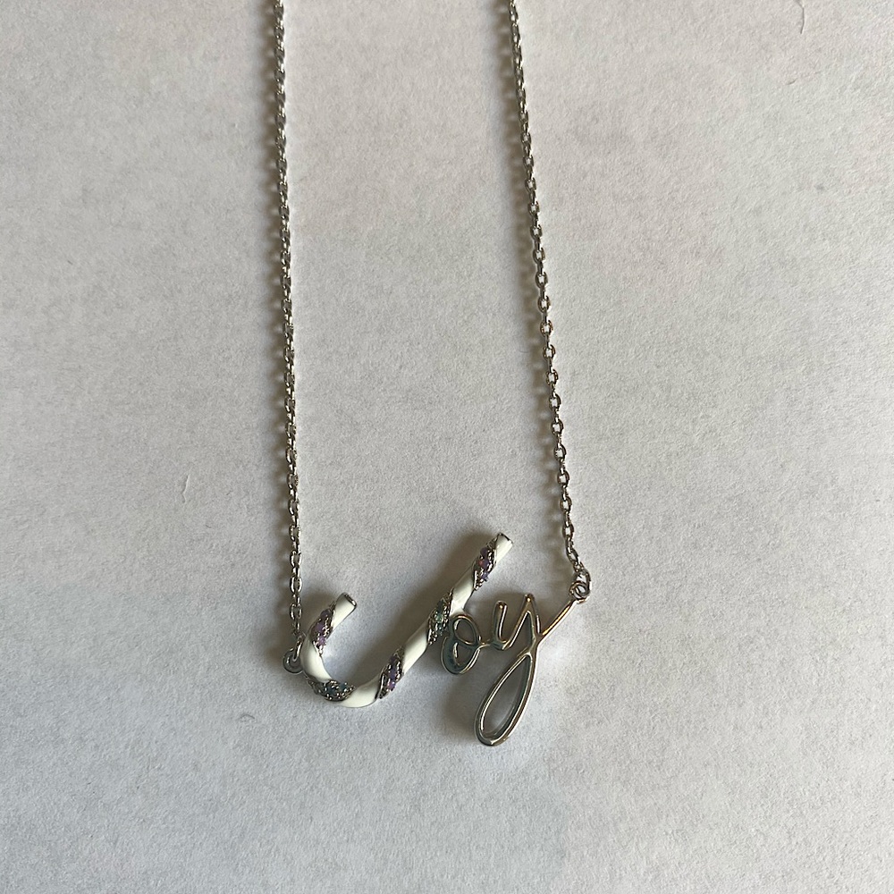 NWT Origami Owl Silver Joy Necklace
